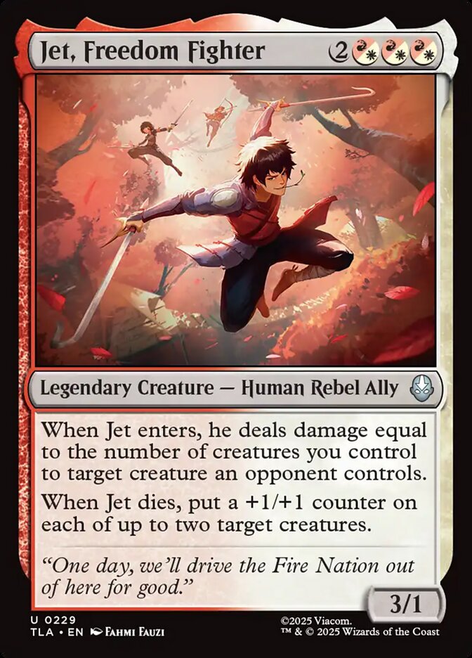 Magic: The Gathering - Jet, Freedom Fighter - Avatar: The Last Airbender