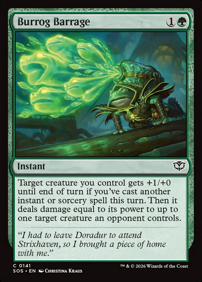 MTG - Burrog Barrage - Secrets of Strixhaven (SOS)