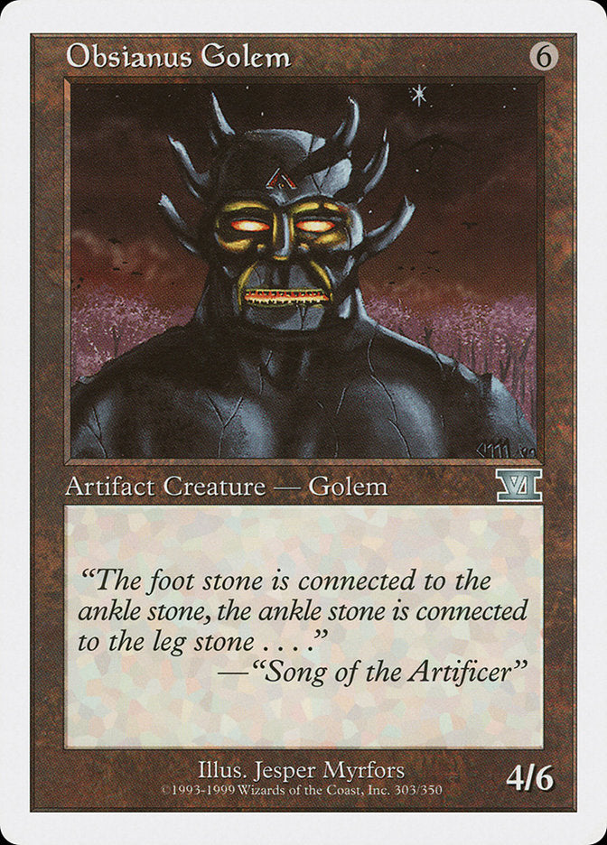 Magic: The Gathering - Obsianus Golem - Sixth Edition