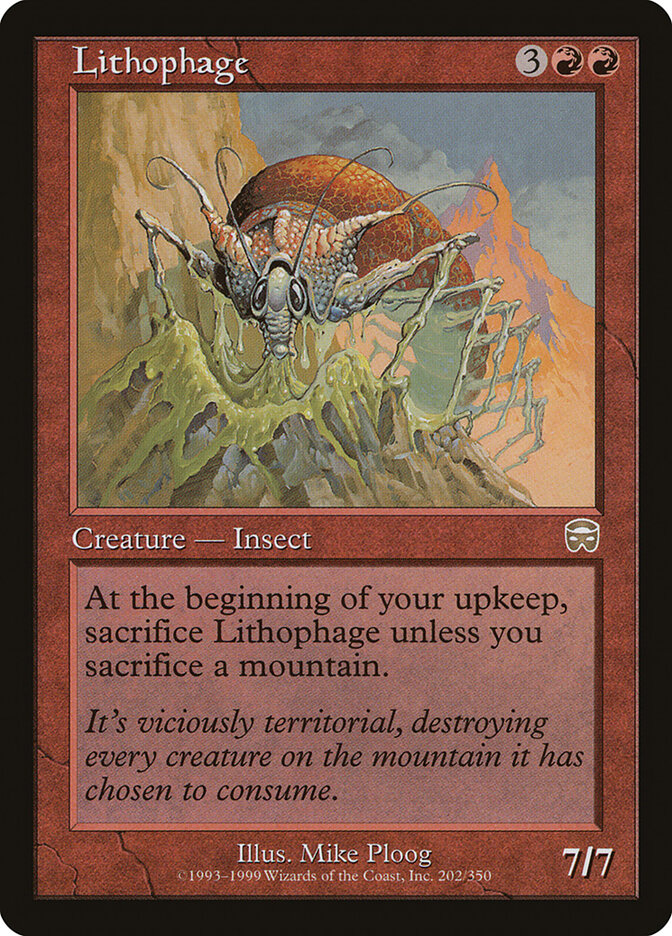 Magic: The Gathering - Lithophage - Mercadian Masques