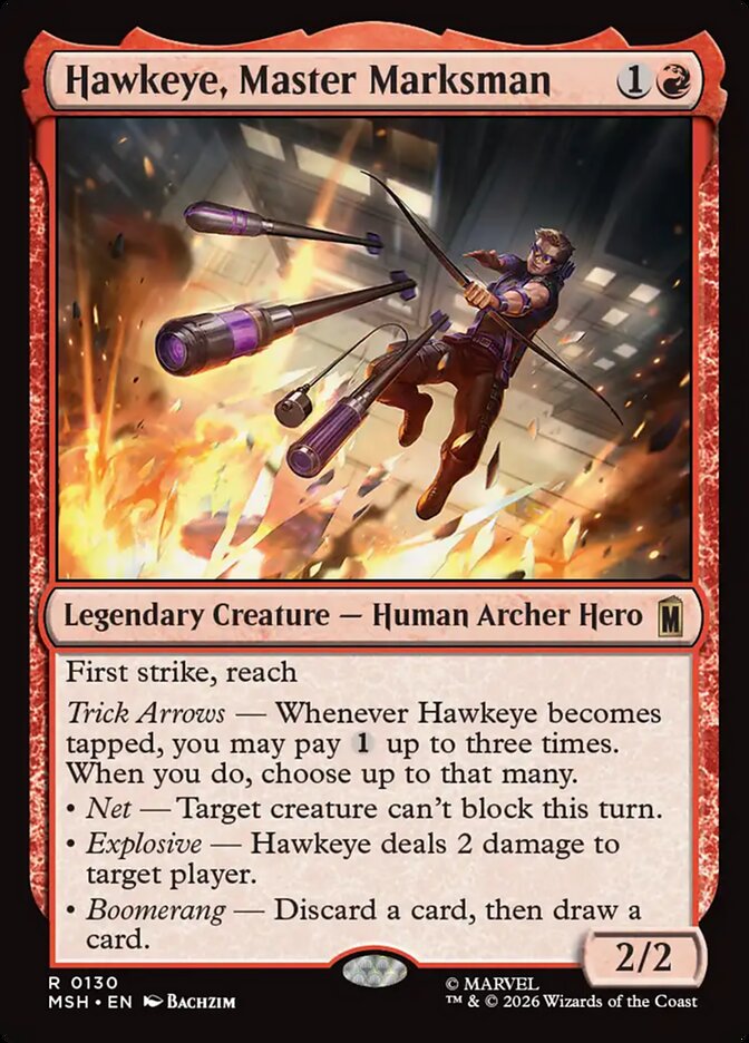Magic: The Gathering - Hawkeye, Master Marksman - Marvel Super Heroes