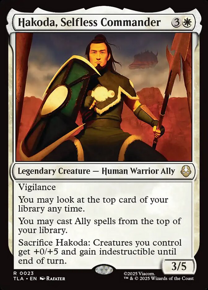 Magic: The Gathering - Hakoda, Selfless Commander - Avatar: The Last Airbender