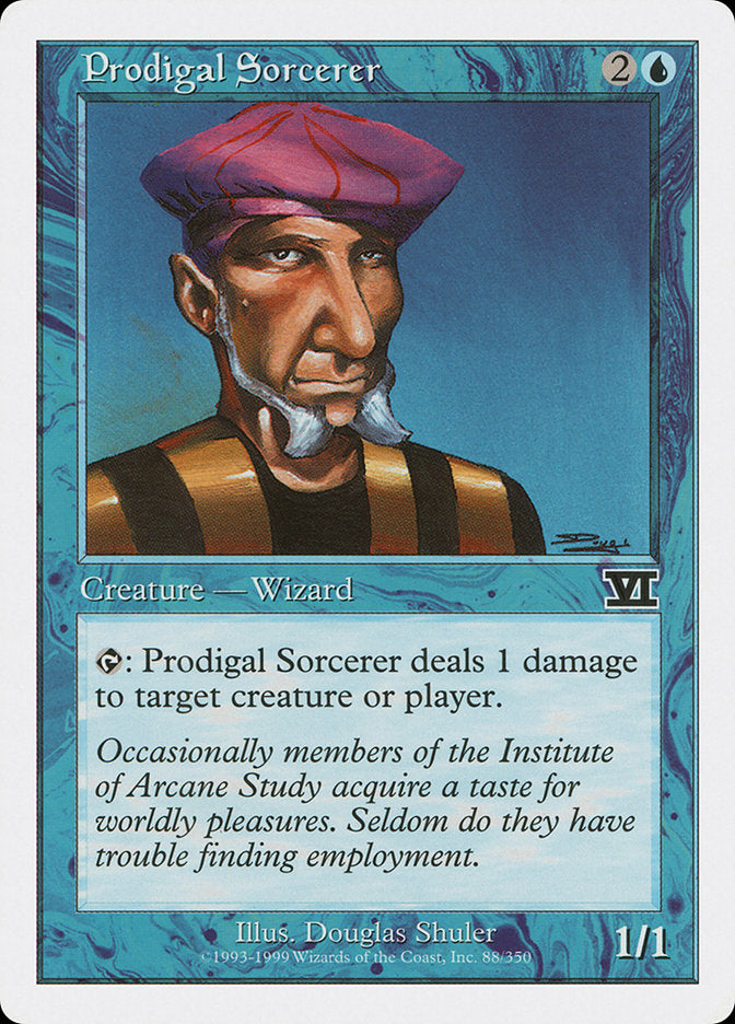 Magic: The Gathering - Prodigal Sorcerer - Sixth Edition