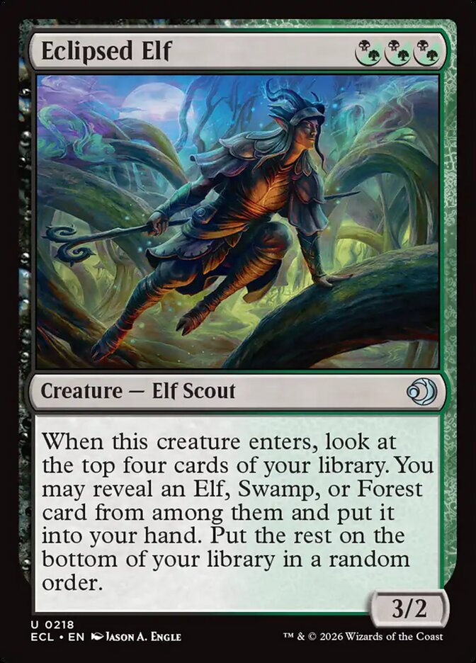 MTG - Eclipsed Elf - Lorwyn Eclipsed (SOS)