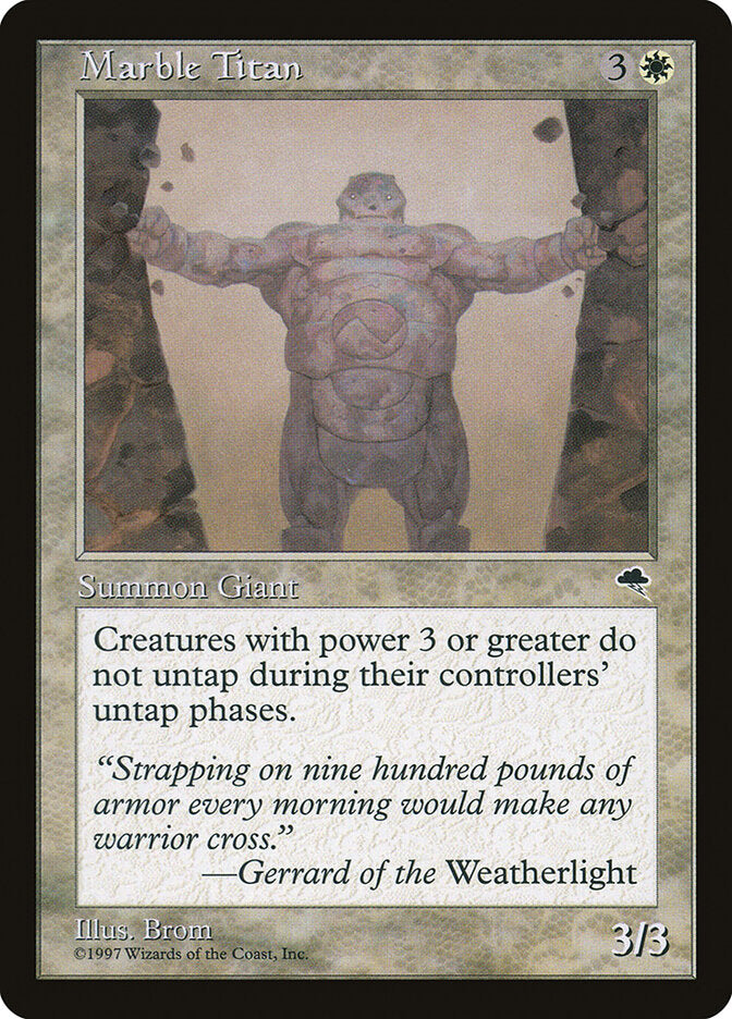 Magic: The Gathering - Marble Titan - Tempest