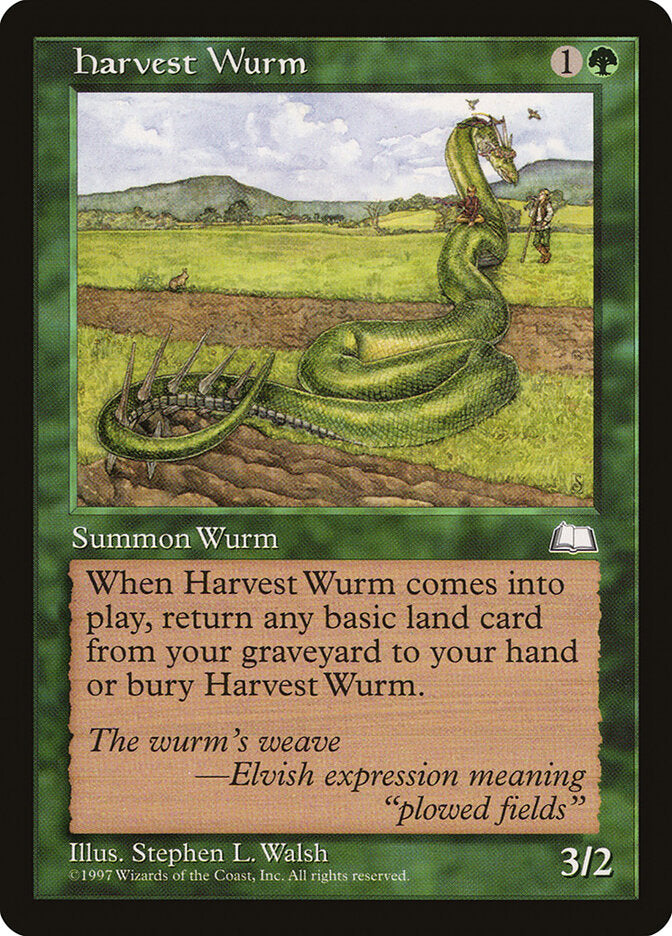 Magic: The Gathering - Harvest Wurm - Weatherlight