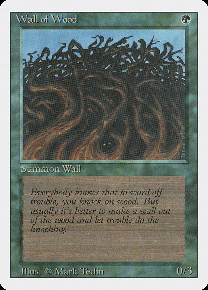 Magic: The Gathering - Wall of Wood - Revised