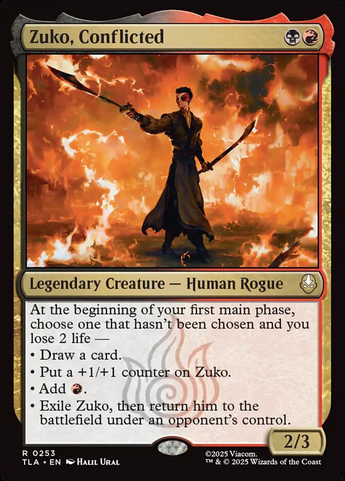 Magic: The Gathering - Zuko, Conflicted - Avatar: The Last Airbender