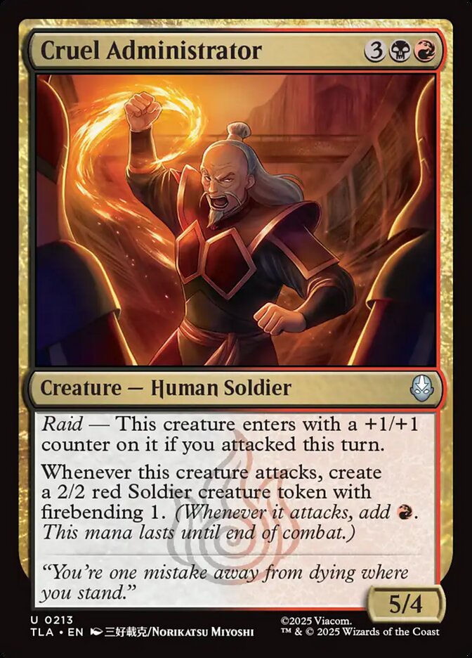Magic: The Gathering - Cruel Administrator - Avatar: The Last Airbender