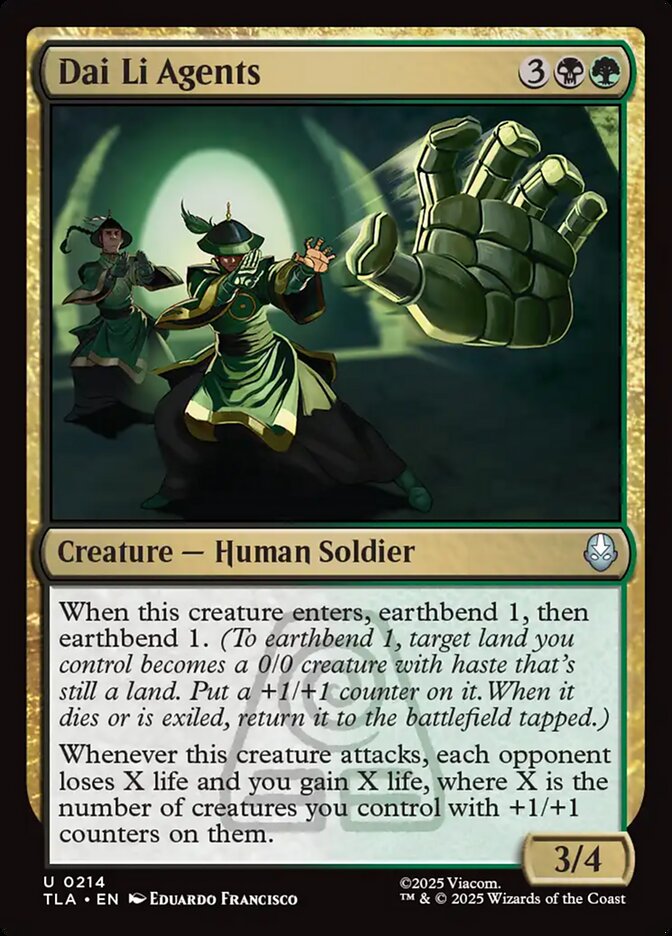 Magic: The Gathering - Dai Li Agents - Avatar: The Last Airbender
