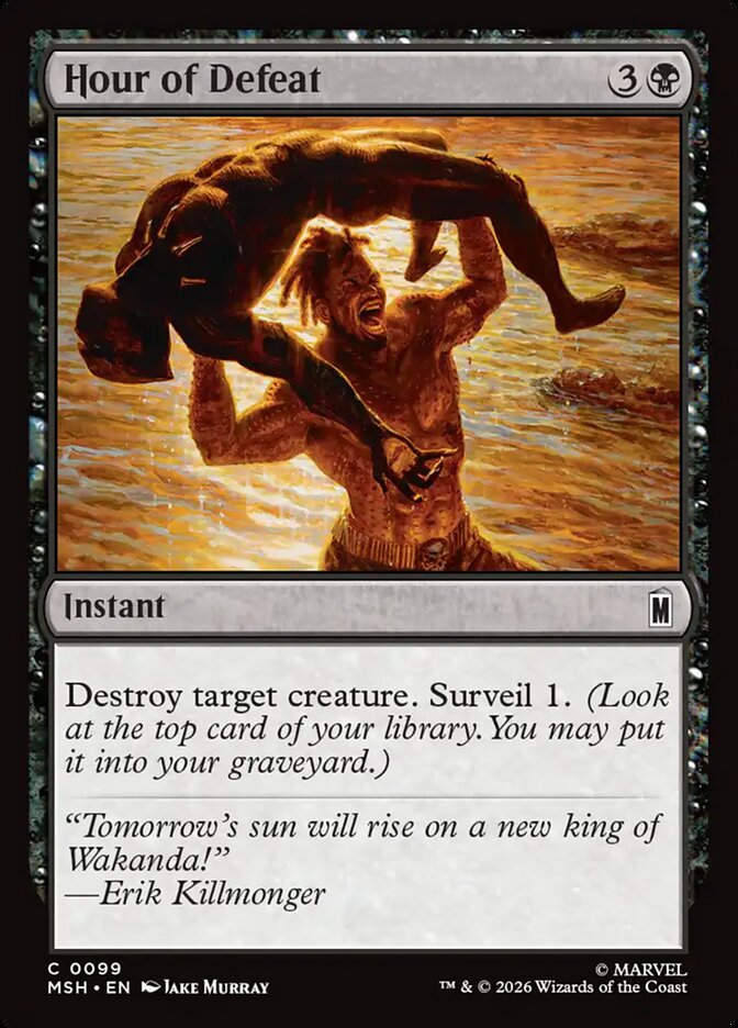 Magic: The Gathering - Hour of Defeat - Marvel Super Heroes