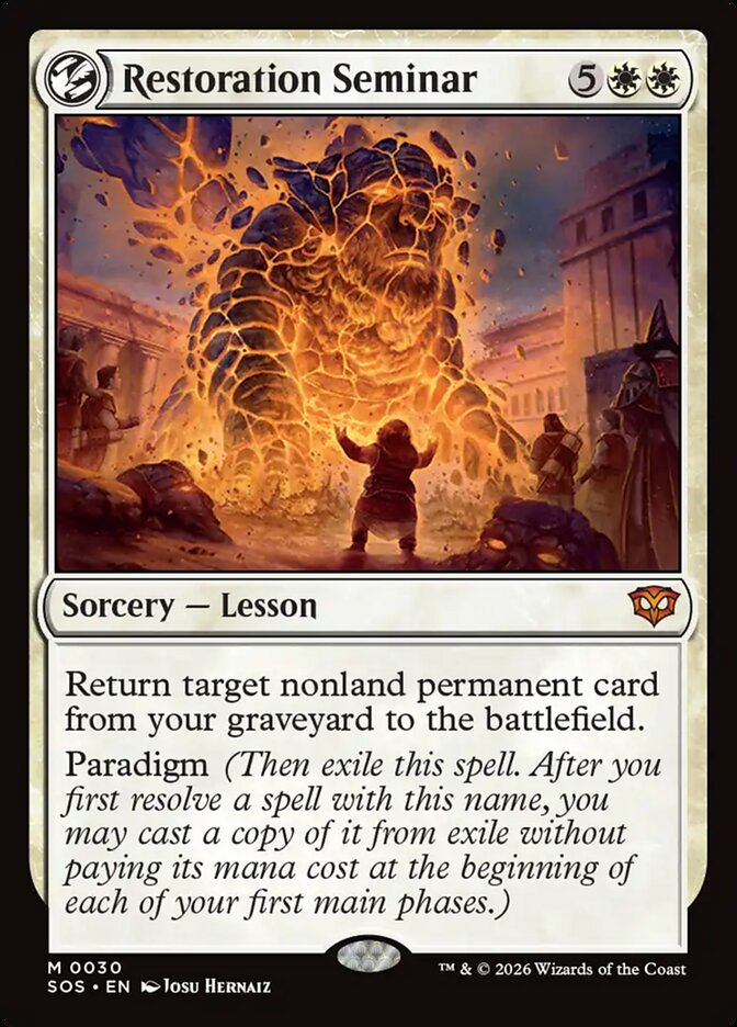 MTG - Restoration Seminar - Secrets of Strixhaven (SOS)