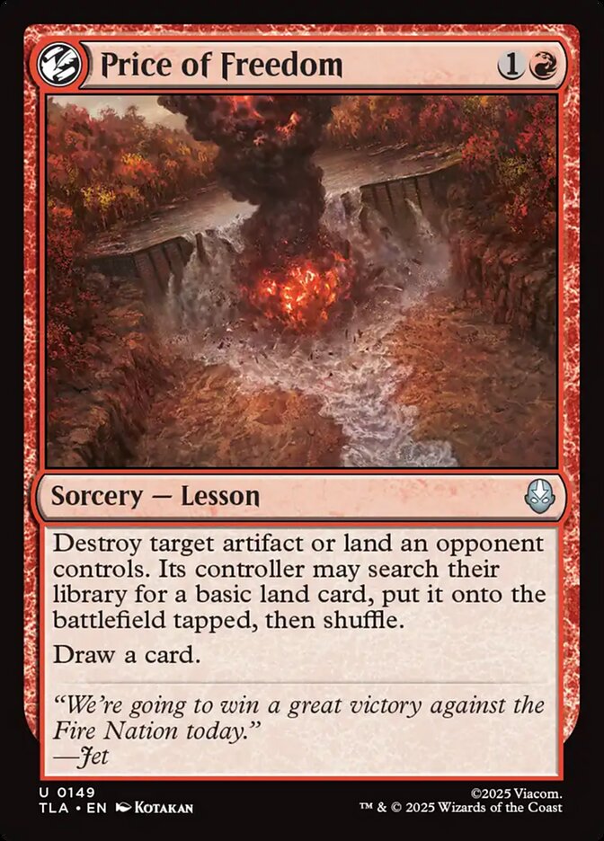 Magic: The Gathering - Price of Freedom - Avatar: The Last Airbender