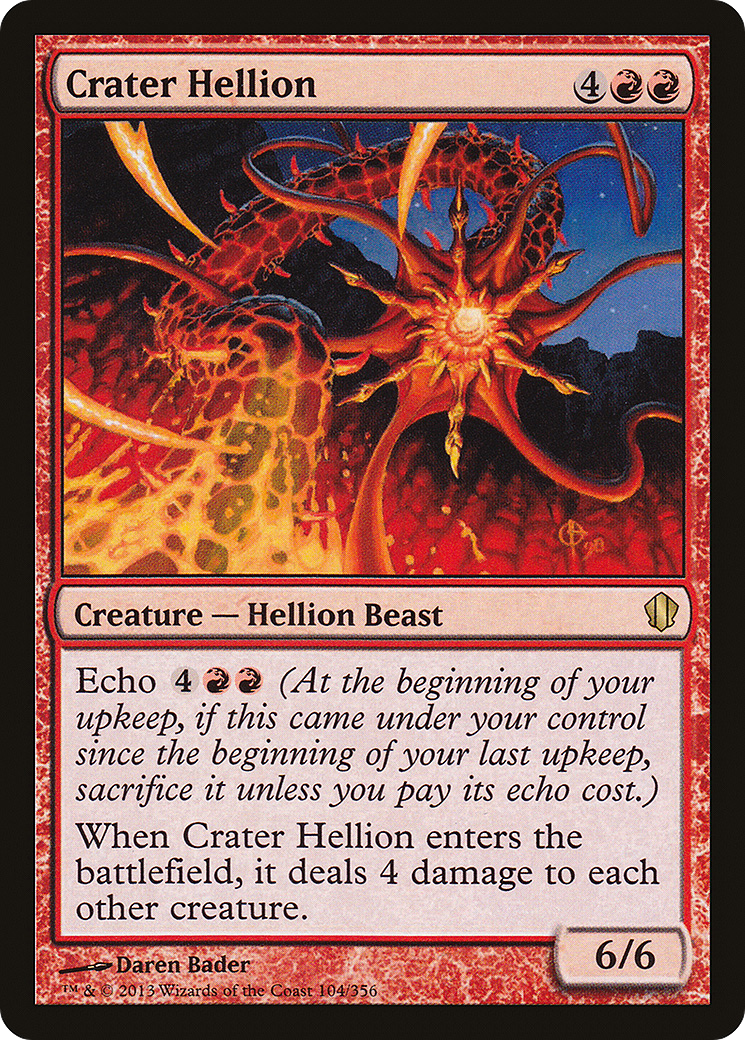MTG - Crater Hellion - Commander 2013 (C13)