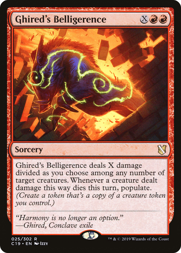 MTG - Ghired's Belligerence - Commander 2019 (C19)