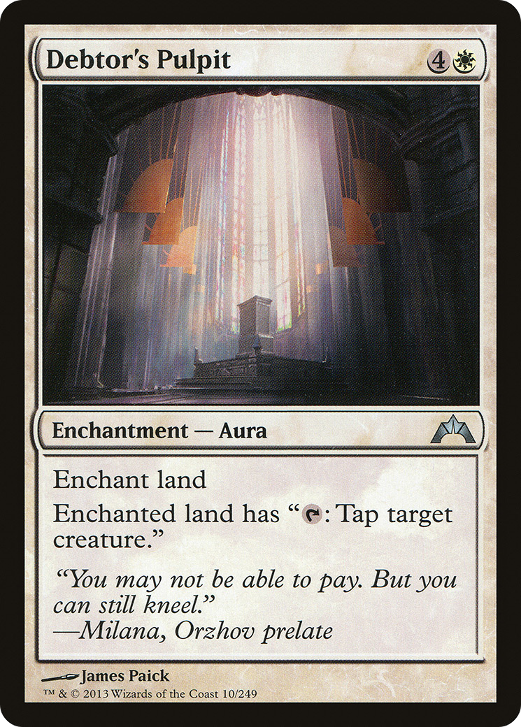 MTG - Debtor's Pulpit - Gatecrash (GTC)