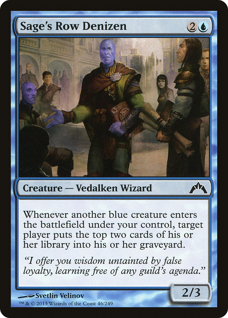 MTG - Sage's Row Denizen - Gatecrash (GTC)