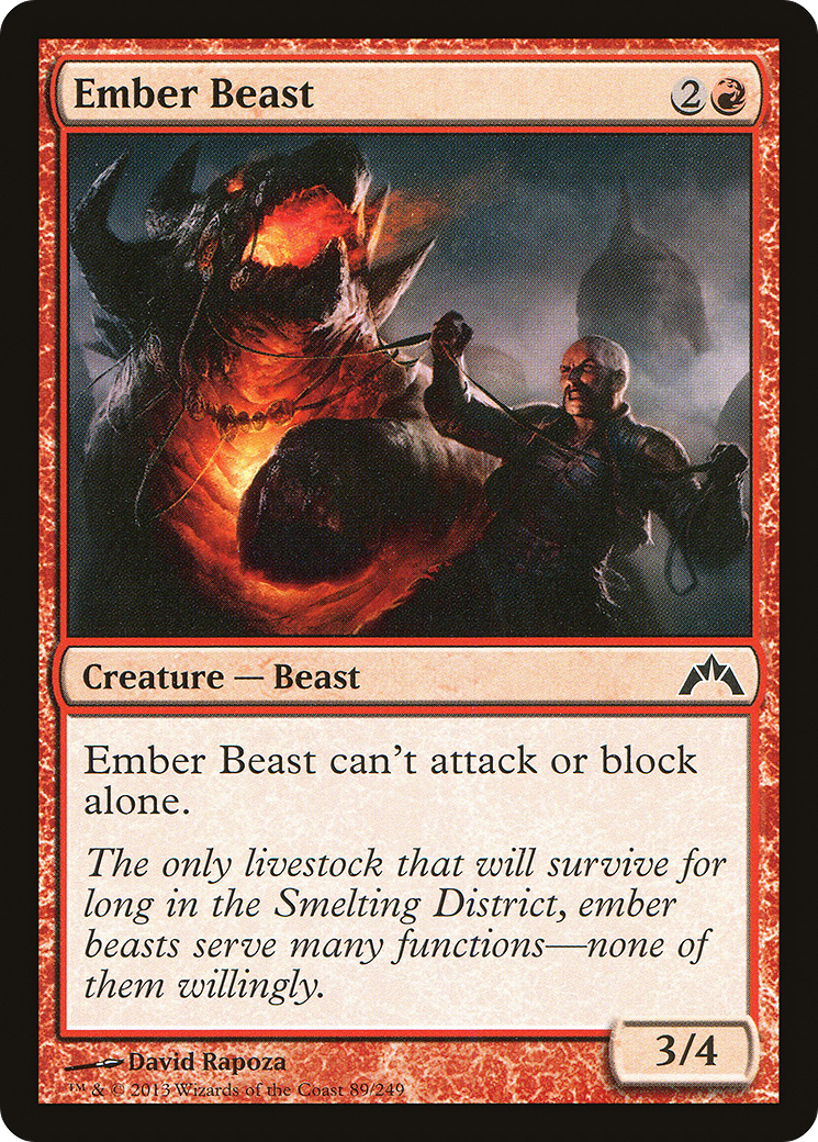 MTG - Ember Beast - Gatecrash (GTC)