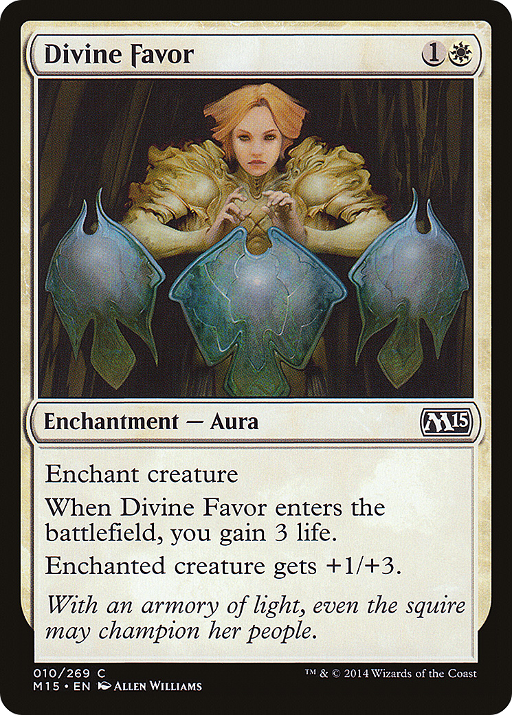 MTG - Divine Favor - Magic 2015 (M15)