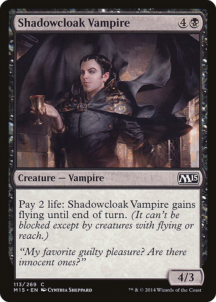 MTG - Shadowcloak Vampire - Magic 2015 (M15)