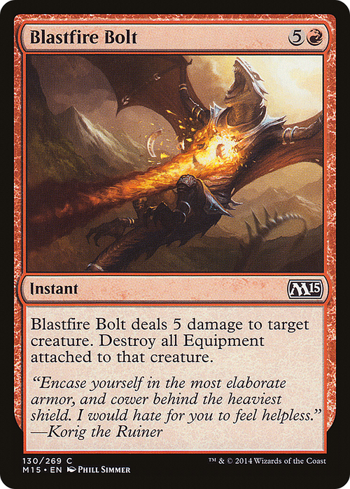 MTG - Blastfire Bolt - Magic 2015 (M15)