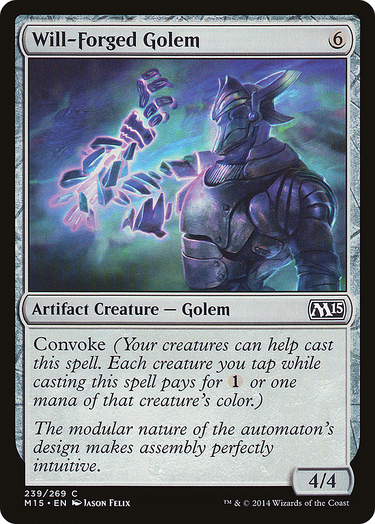 MTG - Will-Forged Golem - Magic 2015 (M15)