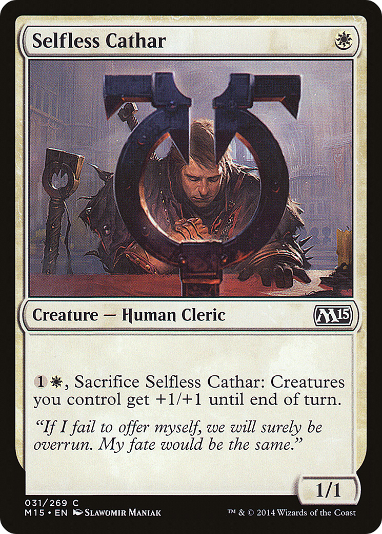 MTG - Selfless Cathar - Magic 2015 (M15)