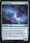 MTG - Coral Barrier - Magic 2015 (M15)