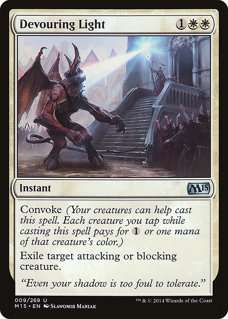 MTG - Devouring Light - Magic 2015 (M15)