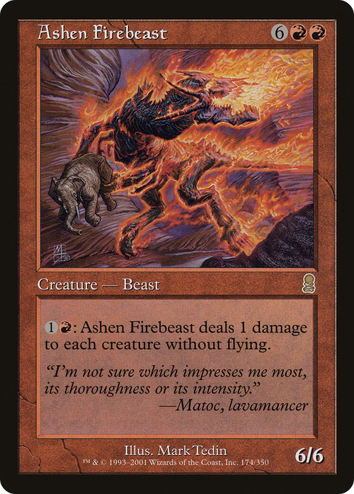 MTG - Ashen Firebeast - Odyssey (ODY)