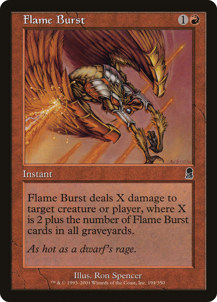 MTG - Flame Burst - Odyssey (ODY)