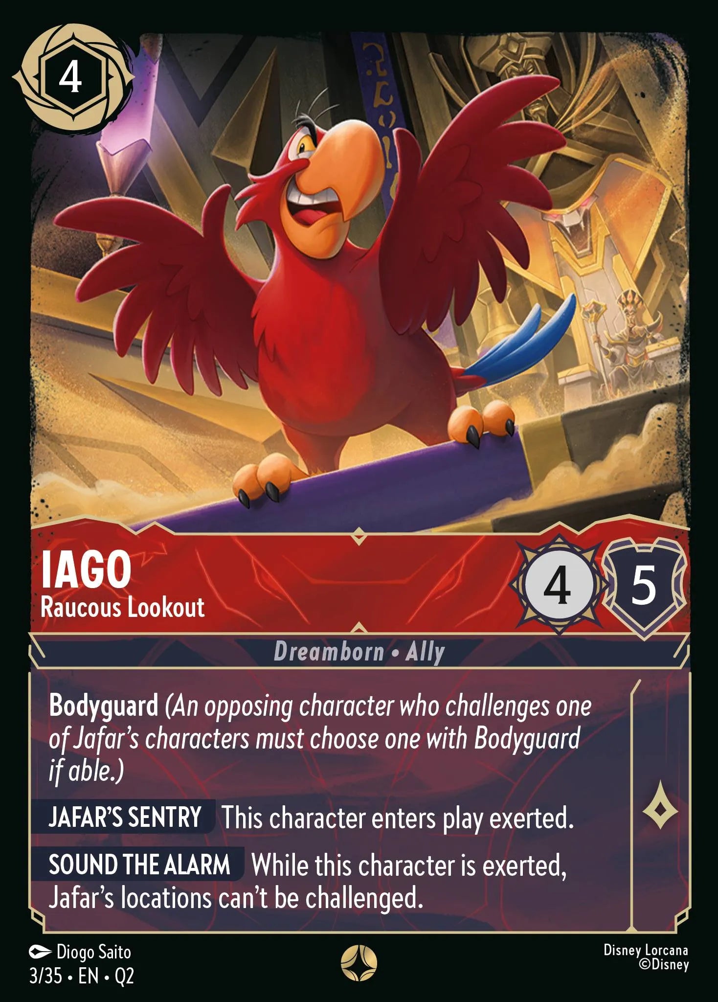 Lorcana - Iago - Raucous Lookout - Palace Heist