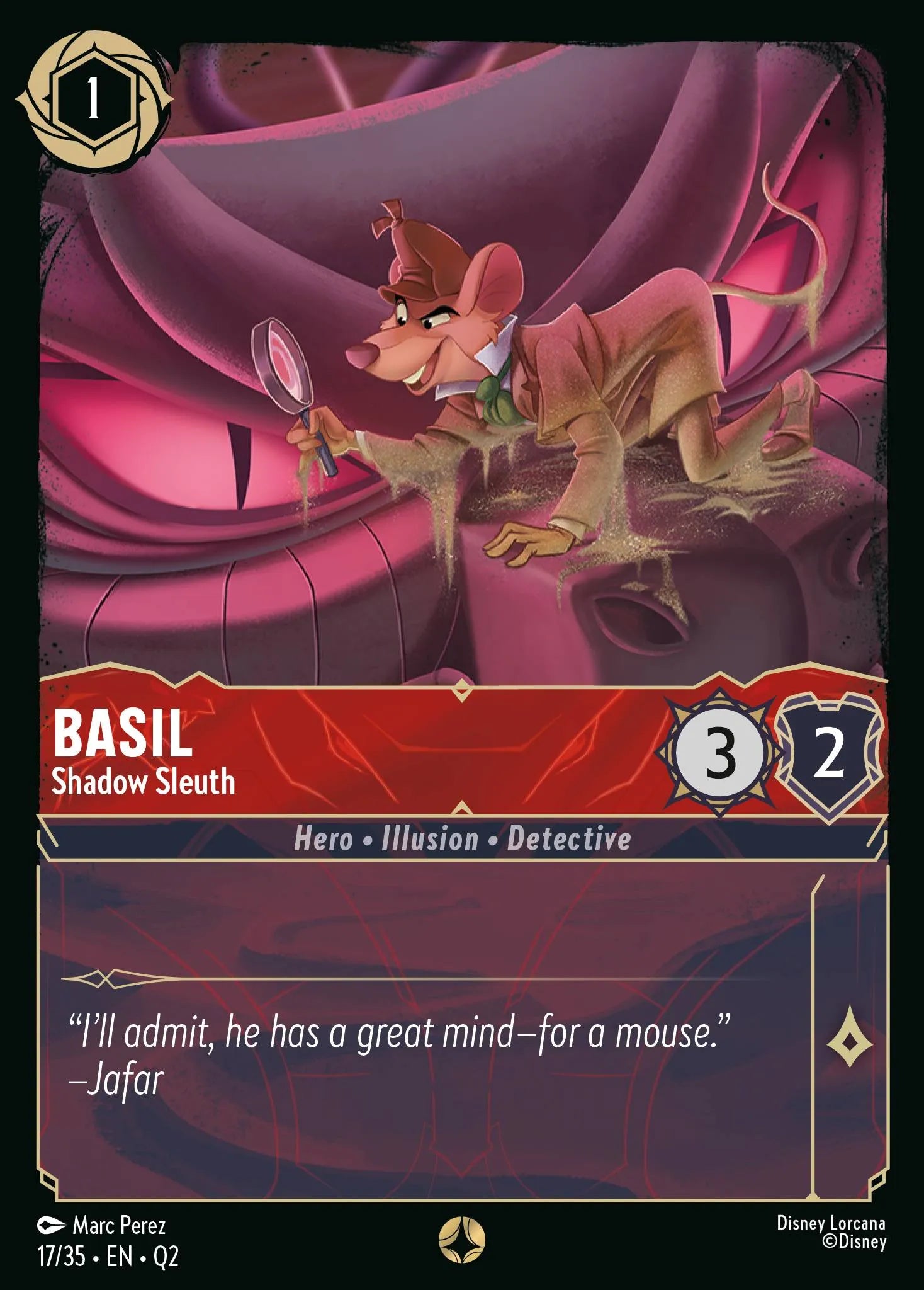Lorcana - Basil - Shadow Sleuth - Palace Heist