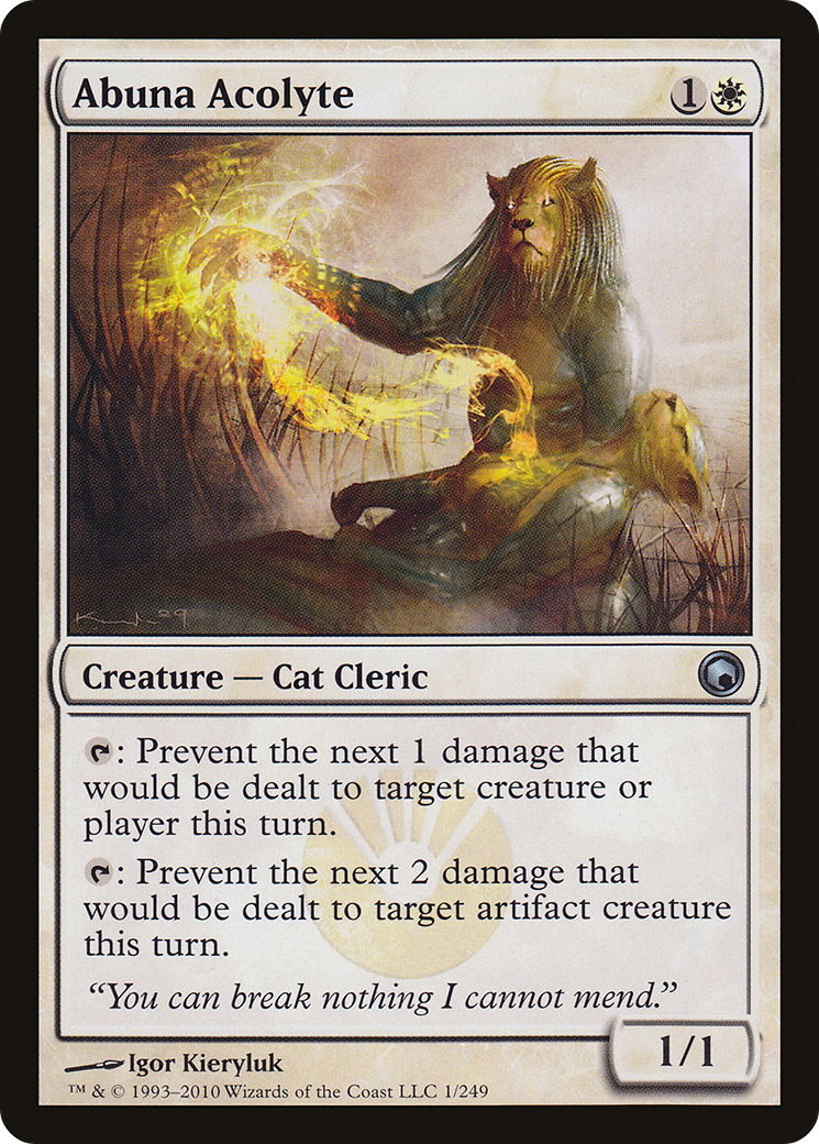 MTG - Abuna Acolyte - Scars of Mirrodin (SOM)