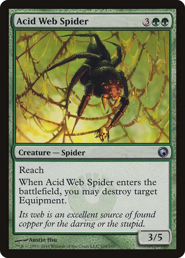 MTG - Acid Web Spider - Scars of Mirrodin (SOM)