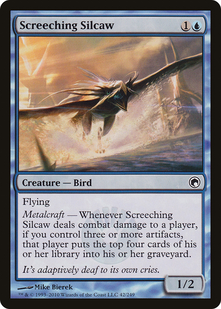 MTG - Screeching Silcaw - Scars of Mirrodin (SOM)