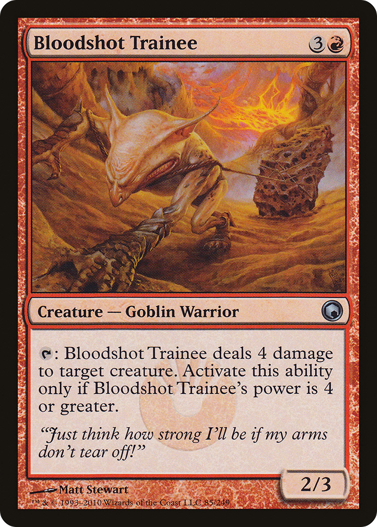 MTG - Bloodshot Trainee - Scars of Mirrodin (SOM)