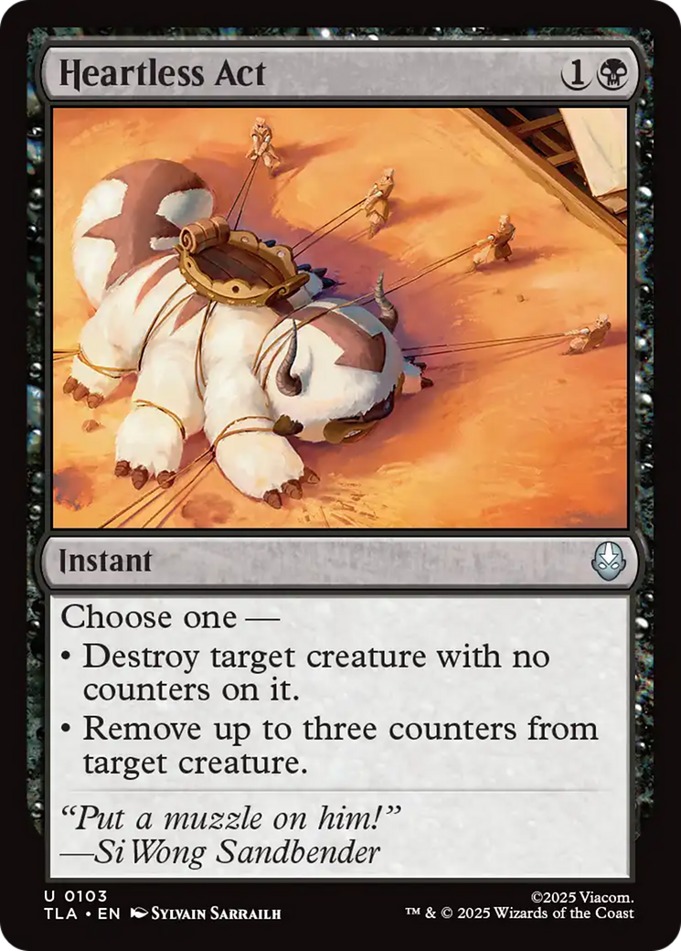 MTG - Heartless Act - Avatar: The Last Airbender (TLA)