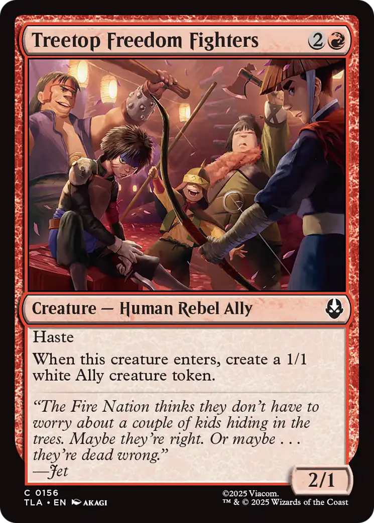 MTG - Treetop Freedom Fighters - Avatar: The Last Airbender (TLA)