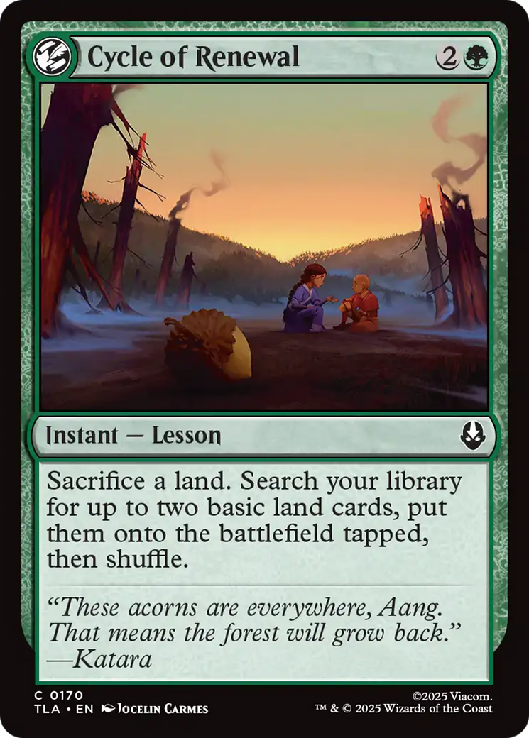 MTG - Cycle of Renewal - Avatar: The Last Airbender (TLA)