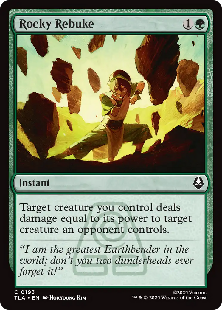 MTG - Rocky Rebuke - Avatar: The Last Airbender (TLA)