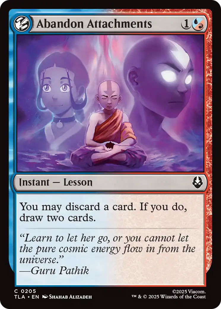 MTG - Abandon Attachments - Avatar: The Last Airbender (TLA)