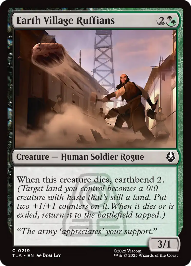MTG - Earth Village Ruffians - Avatar: The Last Airbender (TLA)