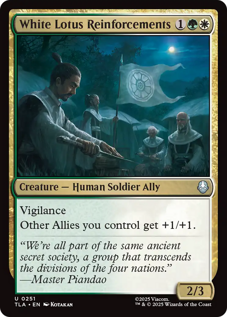 MTG - White Lotus Reinforcements - Avatar: The Last Airbender (TLA)