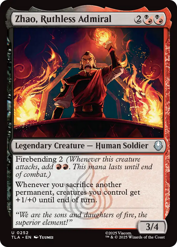 MTG - Zhao, Ruthless Admiral - Avatar: The Last Airbender (TLA)