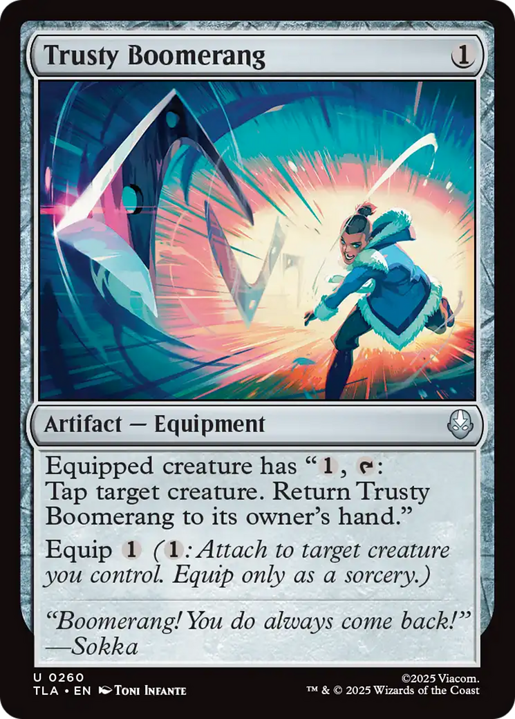 MTG - Trusty Boomerang - Avatar: The Last Airbender (TLA)
