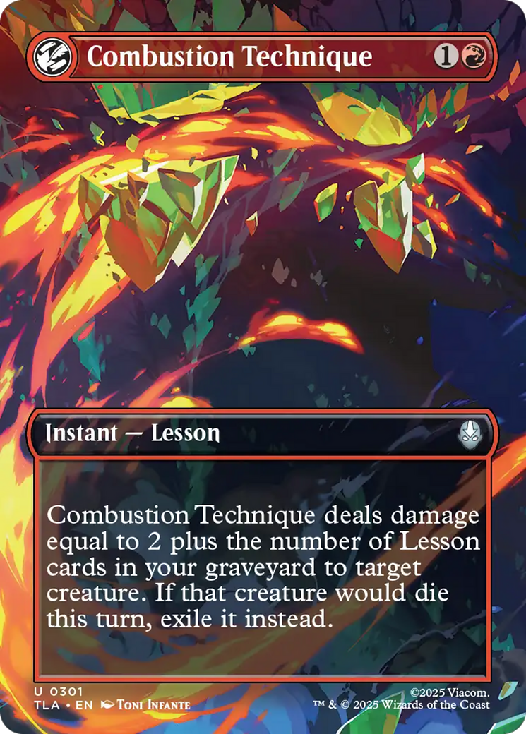 MTG - Combustion Technique - Avatar: The Last Airbender (TLA)