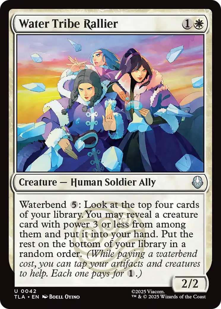 MTG - Water Tribe Rallier - Avatar: The Last Airbender (TLA)