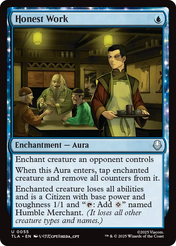 MTG - Honest Work - Avatar: The Last Airbender (TLA)