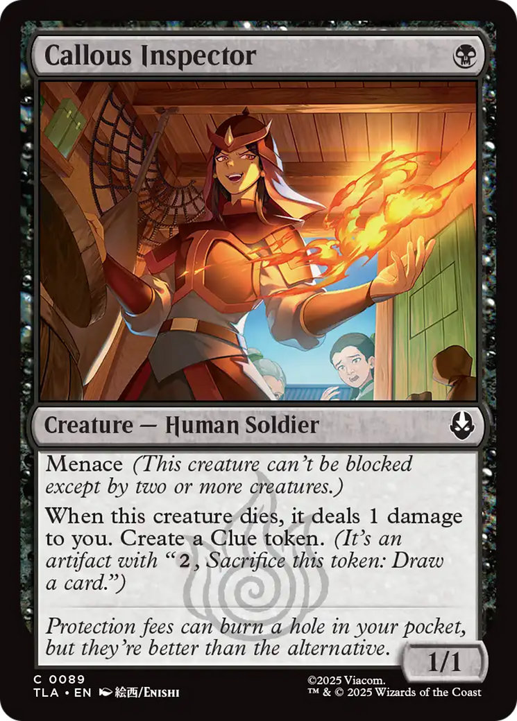 MTG - Callous Inspector - Avatar: The Last Airbender (TLA)